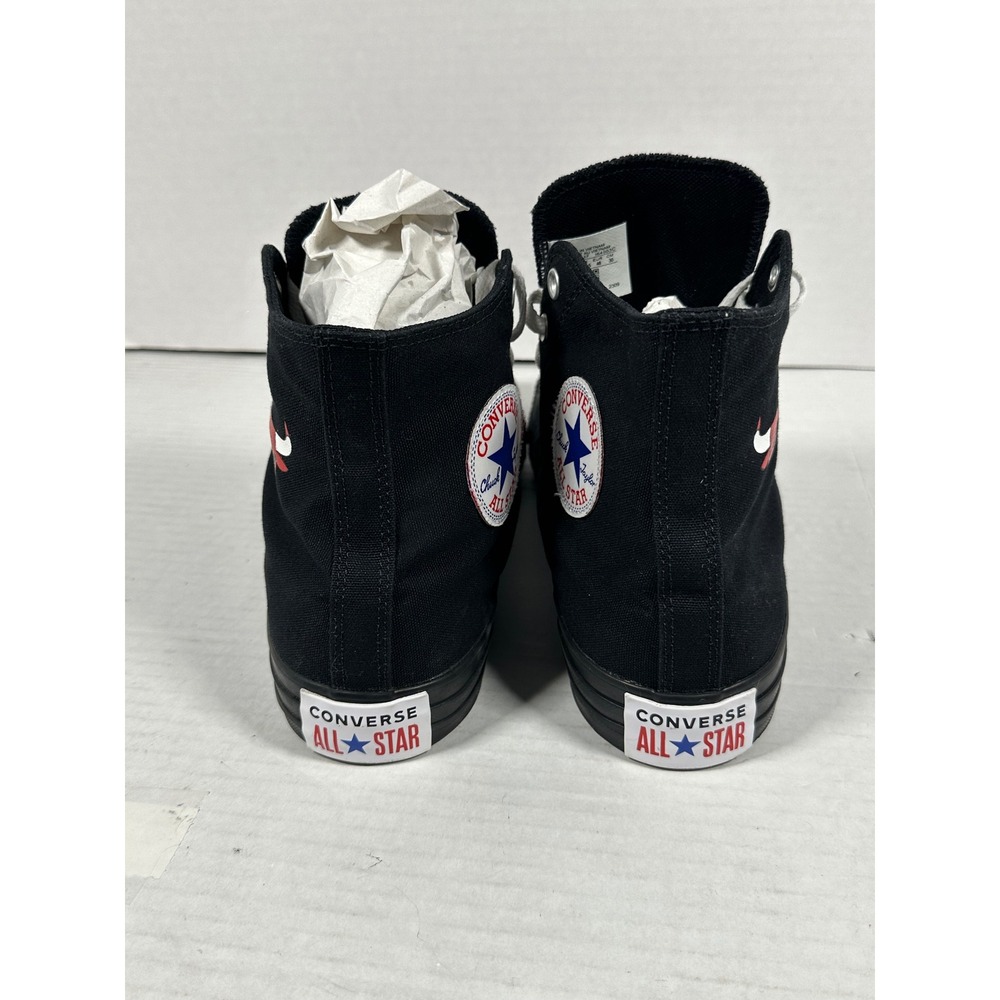 Converse Chuck Taylor All Star NBA Chicago Bulls HighTop Black Mens 11.5 164503C - Picture 9 of 16